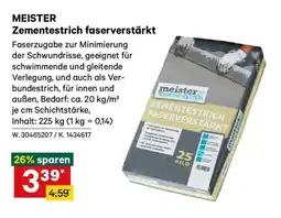 Lagerhaus MEISTER Zementestrich faserverstärkt Angebot