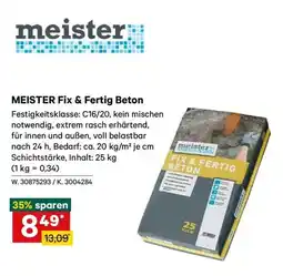Lagerhaus MEISTER Fix & Fertig Beton Angebot