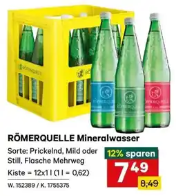 Lagerhaus RÖMERQUELLE Mineralwasser Angebot