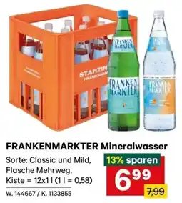 Lagerhaus FRANKENMARKTER Mineralwasser Angebot