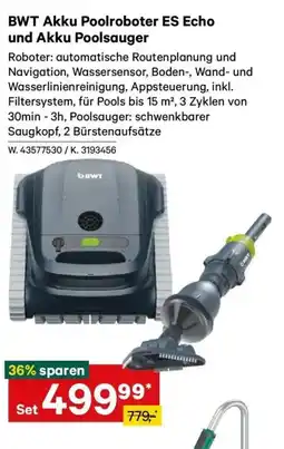 Lagerhaus BWT Akku Poolroboter ES Echo und Akku Poolsauger Angebot