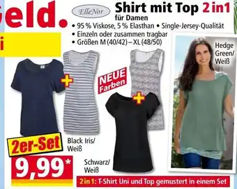 Shirt mit Top 2in1