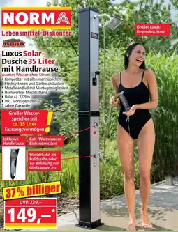 Norma Luxus Solar- Dusche 35 Liter mit Handbrause Angebot