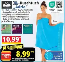 Norma XL-Duschtuch Adria Angebot