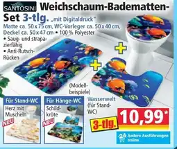 Norma SANTOSINI Weichschaum-Badematten- Set 3-tlg. Angebot
