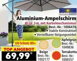 Norma Aluminium-Ampelschirm Angebot