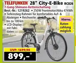 Norma TELEFUNKEN 28" City-E-Bike RC826 Angebot