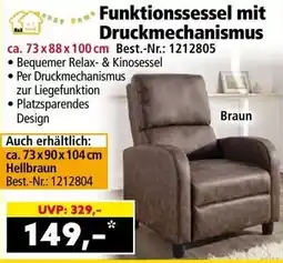 Norma Funktionssessel mit Druckmechanismus Angebot