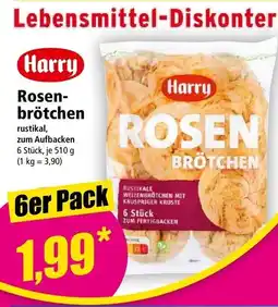 Norma Lebensmittel-Diskonter Rosen- brötchen Angebot