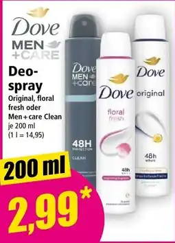 Norma Dove MEN +care Deo- spray Angebot