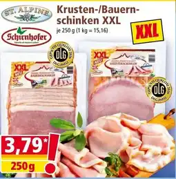 Norma Krusten-/Bauern- schinken XXL Angebot