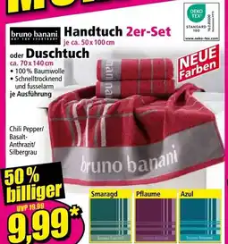 Norma bruno banani Handtuch 2er-Set oder Duschtuch Angebot