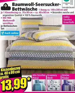 Norma Baumwoll-Seersucker- Bettwäsche Angebot