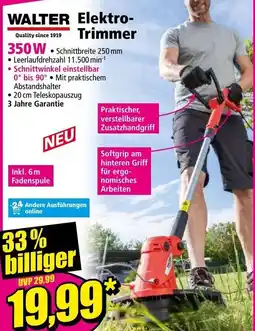 Norma WALTER Elektro- Trimmer 350W Angebot
