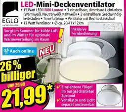 Norma LED-Mini-Deckenventilator Angebot