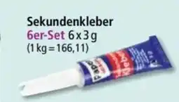Norma Sekundenkleber 6er-Set 6x3g Angebot