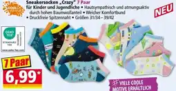 Norma Sneakersocken Crazy 7 Paar Angebot