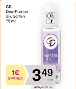 Bipa CD Deo-Pumpe div. Sorten Angebot