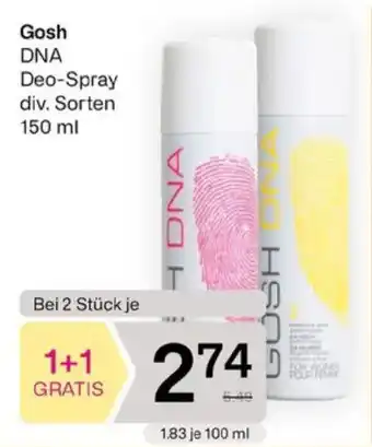 Bipa Gosh DNA Deo-Spray Angebot