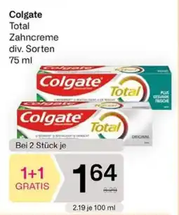 Bipa Colgate Total Zahncreme Angebot
