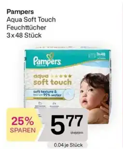 Bipa Pampers Aqua Soft Touch Feuchttücher 3x48 Stück Angebot