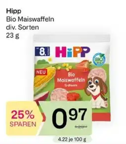 Bipa Hipp Bio Maiswaffeln div. Sorten Angebot