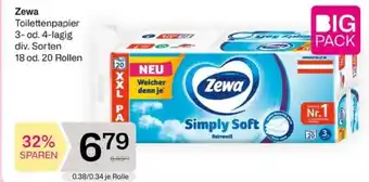 Bipa Zewa Toilettenpapier Angebot