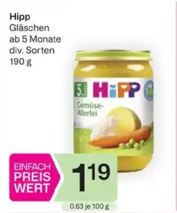 Bipa Hipp Gläschen ab 5 Monate Angebot
