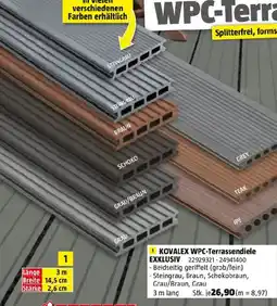 Bauhaus Kovalex wpc-terrassendiele exklusiv Angebot