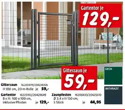 Bauhaus Gitterzaun Angebot