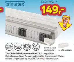 Möbelix Taschenfederkernmatratze Angebot