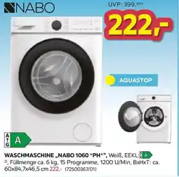 Möbelix Waschmaschine nabo 1060 ph Angebot