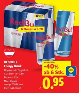 Lidl RED BULL Energy Drink Angebot