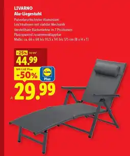 Lidl LIVARNO Alu-Liegestuhl Angebot