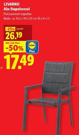 Lidl LIVARNO Alu-Stapelsessel Angebot