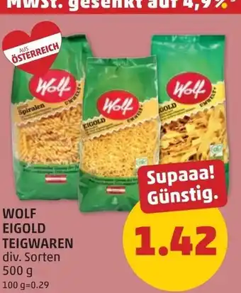 PENNY Wolf eigold teigwaren Angebot