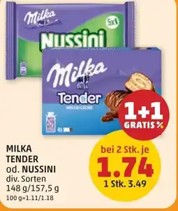 PENNY MILKA TENDER od. NUSSINI Angebot