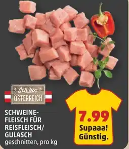 PENNY Schweine- fleisch für reisfleisch/ gulasch Angebot