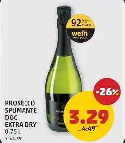 PENNY Prosecco spumante doc extra dry Angebot