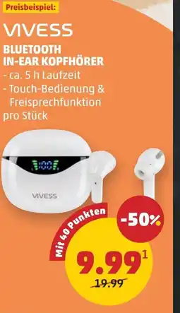 PENNY Vivess bluetooth in-ear kopfhörer Angebot