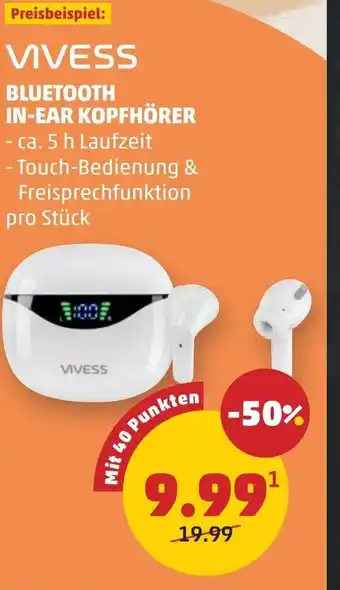 PENNY Vivess bluetooth in-ear kopfhörer Angebot