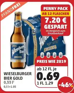 PENNY Wieselburger bier gold Angebot