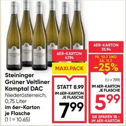 Maximarkt Steininger grüner veltliner kamptal dac Angebot