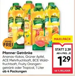 Maximarkt Pfanner Getränke Angebot