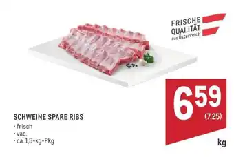 Metro Schweine Spare Ribs Angebot