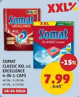 PENNY Somat classic xxl od. excellence 4-in-1-caps Angebot
