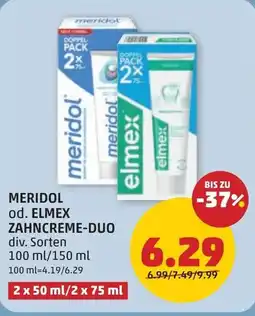 PENNY Meridol od. elmex zahncreme-duo Angebot