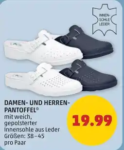 PENNY Damen und herren pantoffel Angebot
