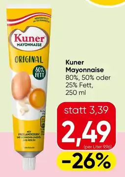 Spar Kuner mayonnaise Angebot