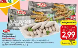 Spar Wernberger rostbratwurste Angebot